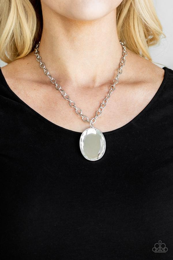 Light As HEIR - White Paparazzi Necklace