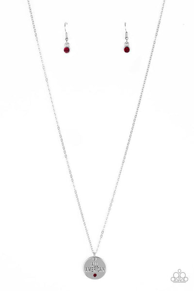 All American, All the Time - Red Paparazzi Necklace