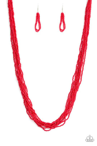 Congo Colada - Red Paparazzi Necklace