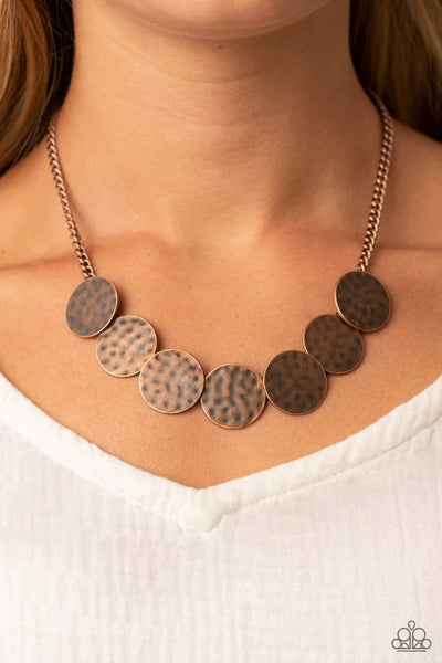 Flip a Coin - Copper Paparazzi Necklace