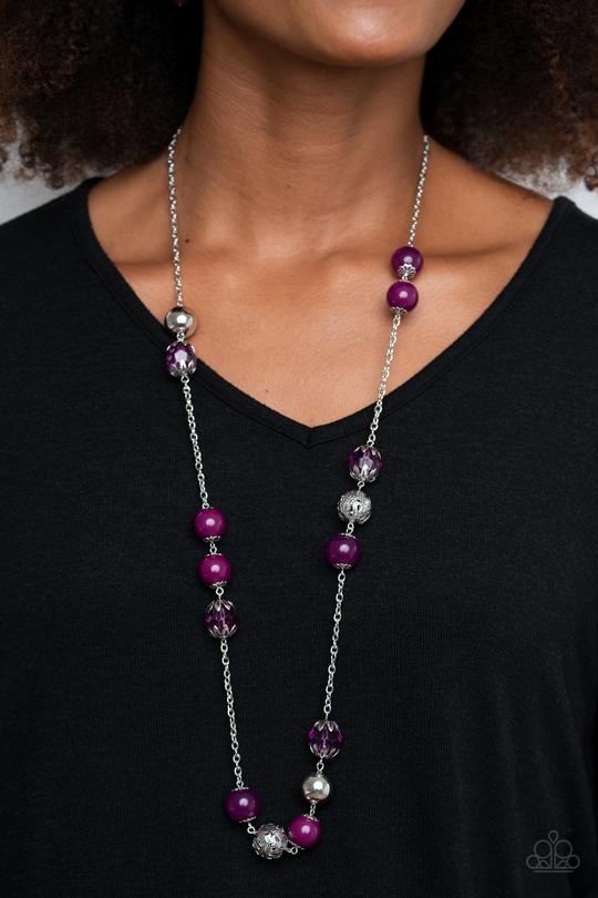 Fruity Fashion - Purple Paparazzi Necklace