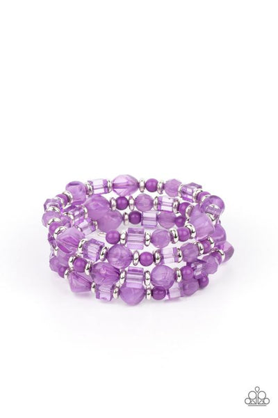 Girly Girl Glimmer - Purple Paparazzi Bracelet