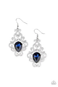 Happily Ever AFTERGLOW - Blue Paparazzi Earrings