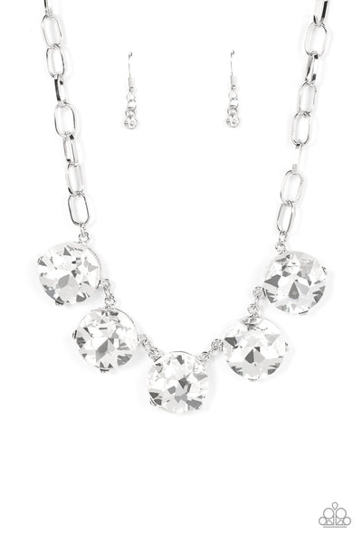 Limelight Luxury - White Paparazzi Necklace