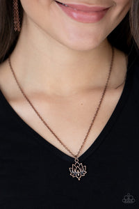 Lotus Retreat - Copper Paparazzi Necklace