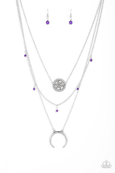 Lunar Lotus - Purple Paparazzi Necklace