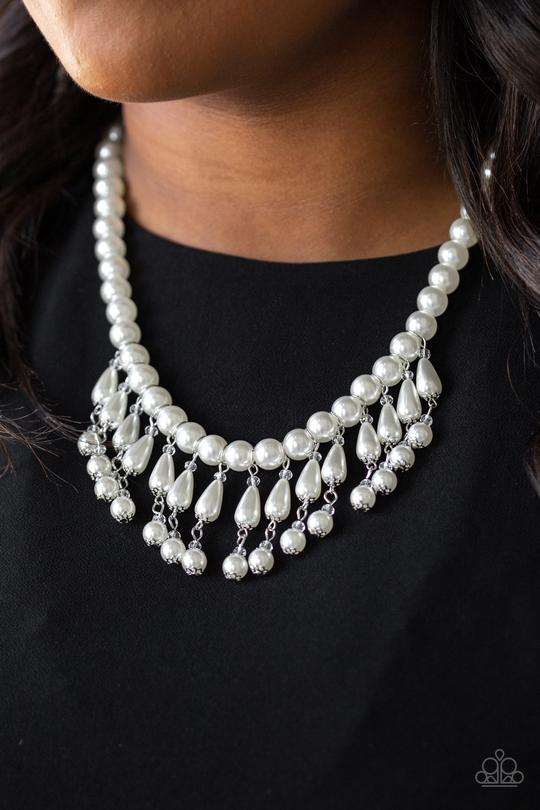 Miss Majestic - White Paparazzi Necklace