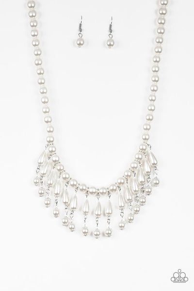 Miss Majestic - White Paparazzi Necklace