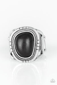 Out On The Range - Black Paparazzi Ring