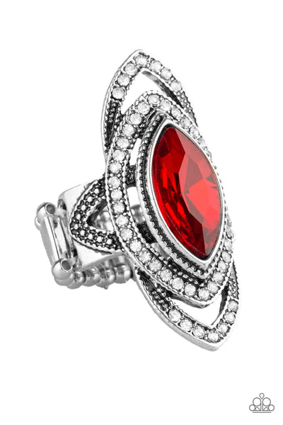 Hot Off The EMPRESS - Red Paparazzi Ring