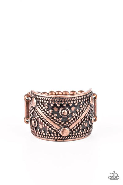 Primal Patterns - Copper Paparazzi Ring