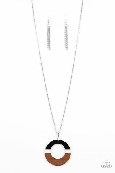 Sail Into The Sunset - Black Paparazzi Necklace