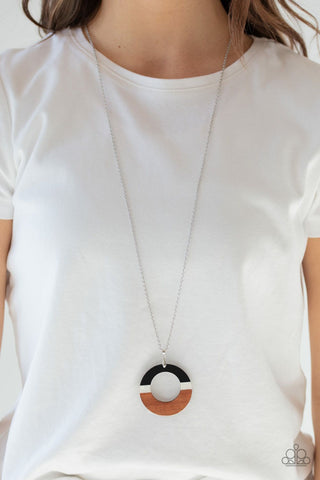 Sail Into The Sunset - Black Paparazzi Necklace