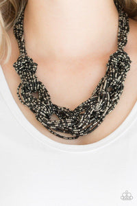 City Catwalk - Black Paparazzi Necklace - sofancyjewels