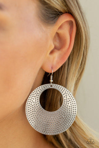 Dotted Delicacy - Silver Paparazzi Earrings - sofancyjewels