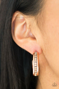 5th Avenue Fashionista - Copper Paparazzi Earrings - sofancyjewels