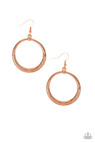 Modern Shimmer - Copper Paparazzi earrings