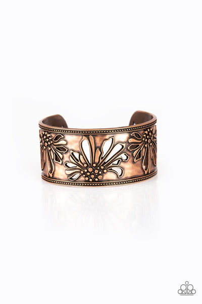 Where The WILDFLOWERS Are - Copper Paparazzi Bracelet