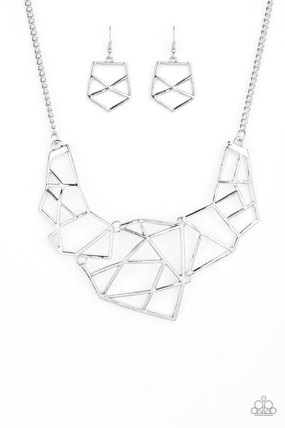 World Shattering - Silver Paparazzi Necklace