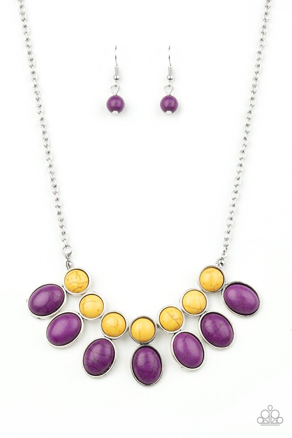 Environmental Impact - Purple Paparazzi Necklace - sofancyjewels