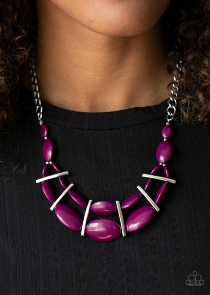 Law of the Jungle - Purple Paparazzi Necklace