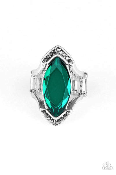 Leading Luster - Green Paparazzi Ring