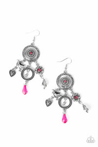 Springtime Essence - Pink Paparazzi Earrings