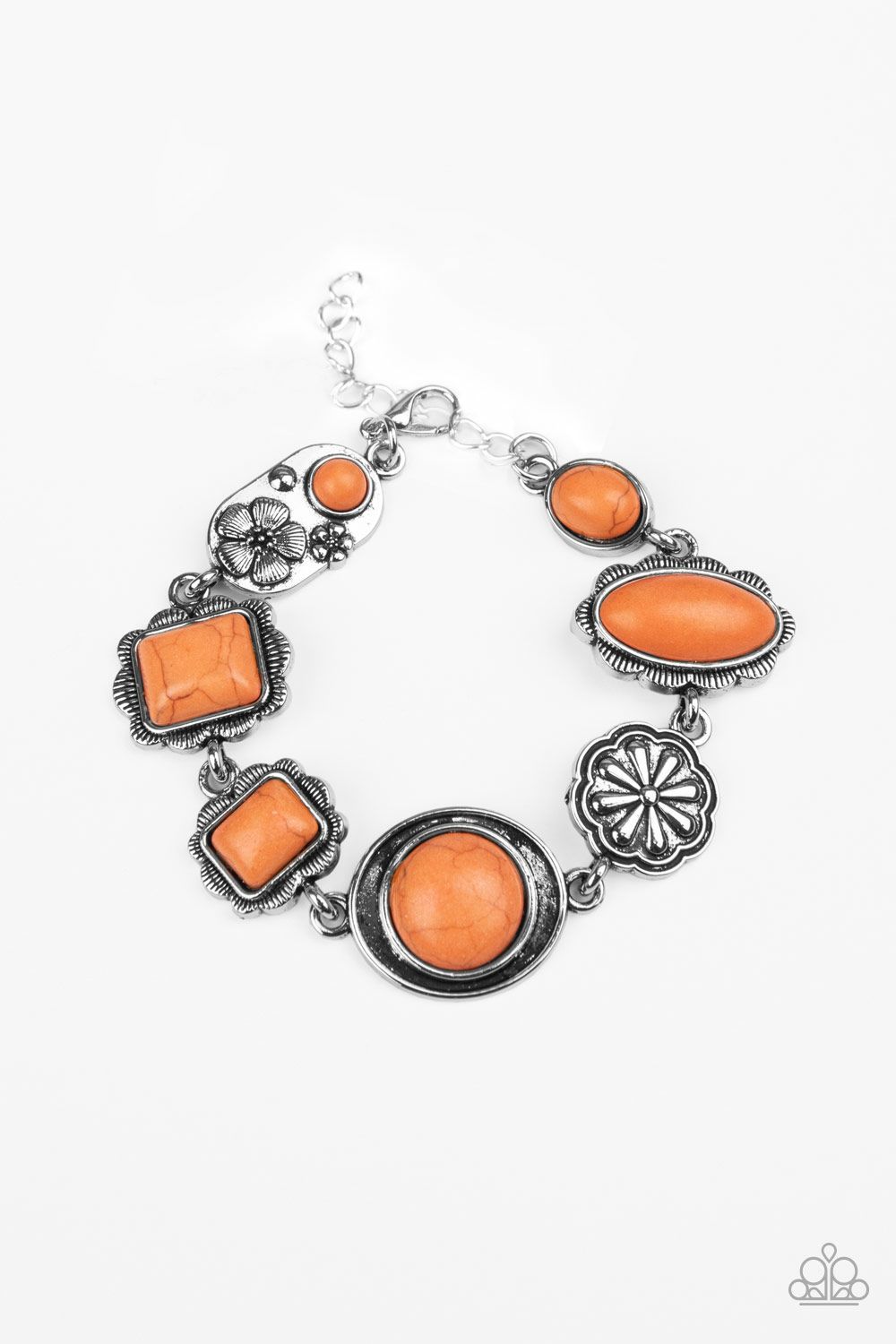 Gorgeously Groundskeeper - Orange Paparazzi Bracelet