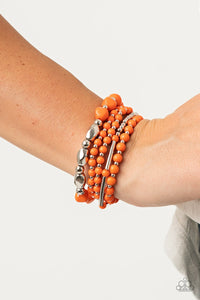 Vibrantly Vintage - Orange Paparazzi Bracelet