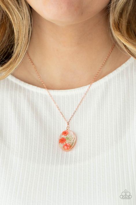 Sweet Sentiments - Copper Paparazzi Necklace