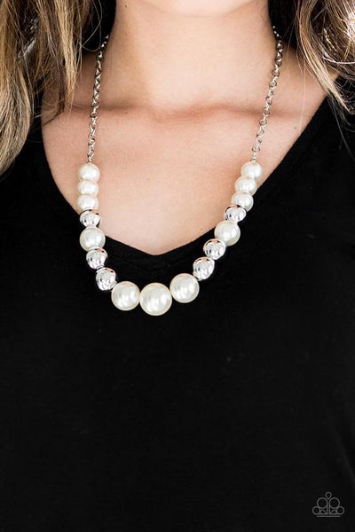 Take Note - White Paparazzi Necklace