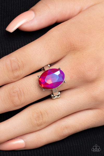 Updated Dazzle - Pink Paparazzi Ring