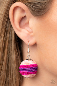 Zest Fest - Pink Paparazzi Earrings