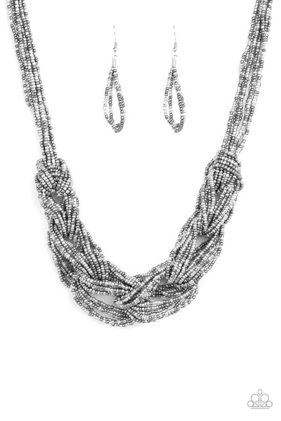 City Catwalk - Silver Paparazzi Necklace - sofancyjewels