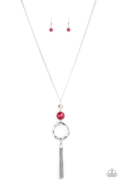 Bold Balancing Act - Red Paparazzi Necklace - sofancyjewels