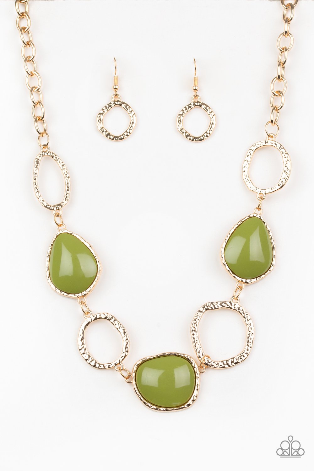 Haute Heirloom- Green and Gold Necklace- Paparazzi Accessories