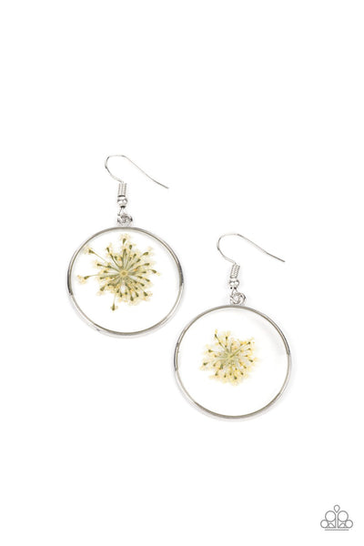 Happily Ever Eden - White Paparazzi Earrings