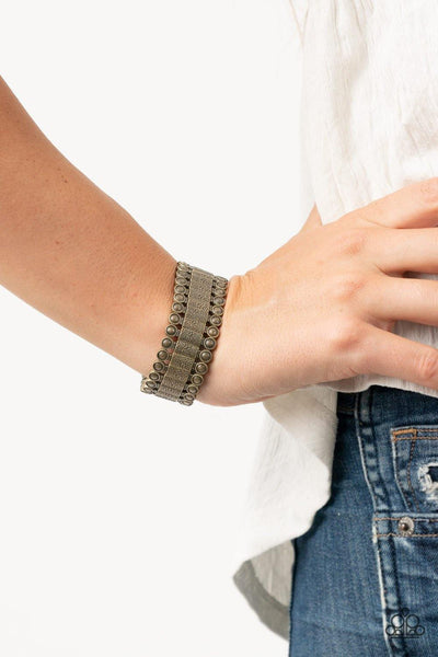 Rustic Rhythm - Brass Paparazzi Bracelet - sofancyjewels