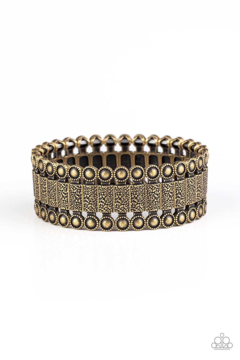 Rustic Rhythm - Brass Paparazzi Bracelet - sofancyjewels