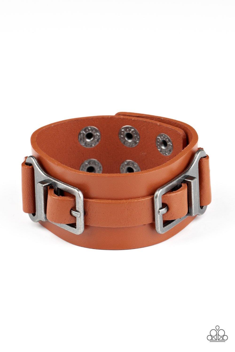 Scout It Out - Brown Paparazzi Bracelet - sofancyjewels