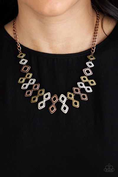 Geocentric - Multi Paparazzi Necklace - sofancyjewels