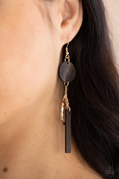 Raw Refinement - Brown Paparazzi Earrings - sofancyjewels