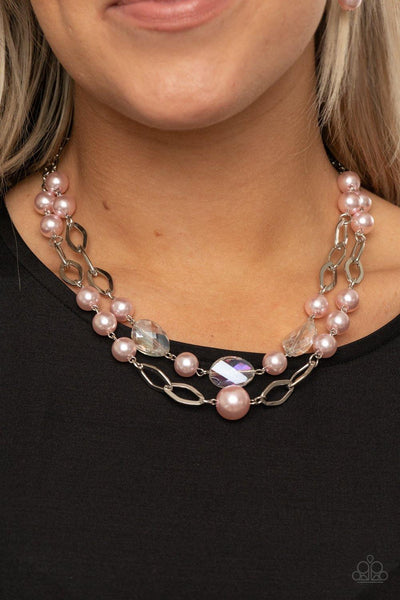 Fluent In Affluence Pink Paparazzi Necklace - sofancyjewels