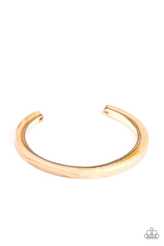 HAUTE On The Trail Gold Paparazzi Bracelet - sofancyjewels