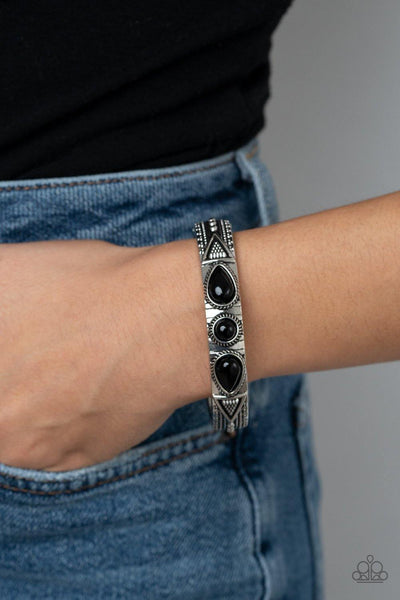 Radiant Ruins - Black Paparazzi Bracelet - sofancyjewels