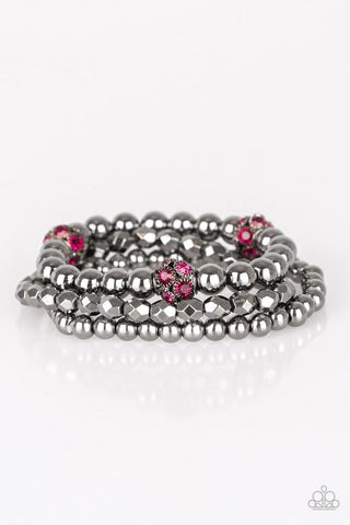 Noticeably Noir - Pink Paparazzi Bracelet - sofancyjewels