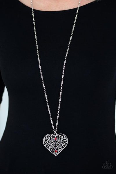 Classic Casanova - Red Paparazzi Necklace