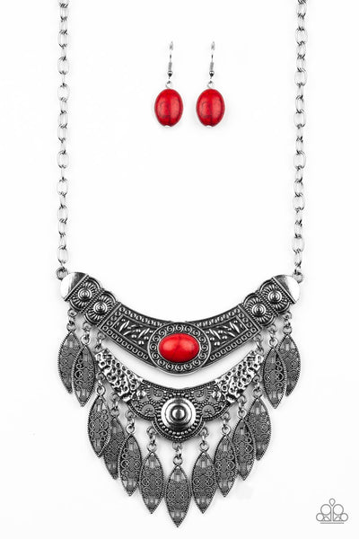 Island Queen Red Paparazzi Necklace