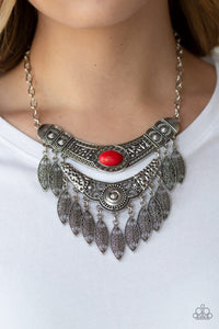 Island Queen Red Paparazzi Necklace